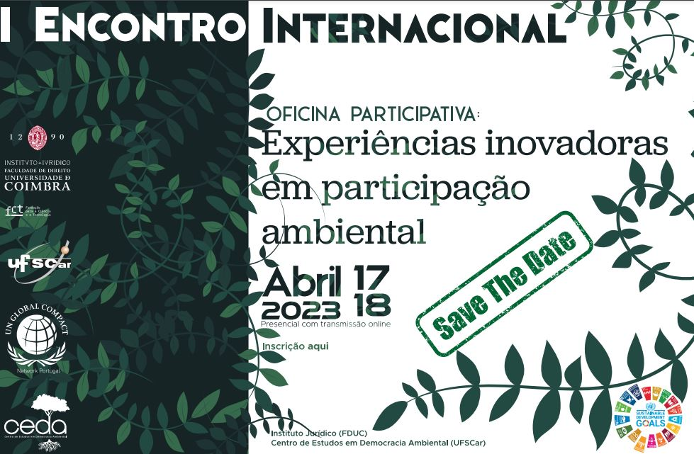 I ENCONTRO INTERNACIONAL: Experiências inovadoras em participação ambiental